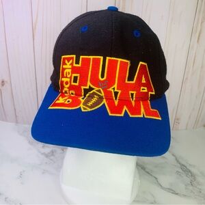 Vintage Kodak Hula Bowl The Game SnapBack Hat Black Blue Cap NCAA Football